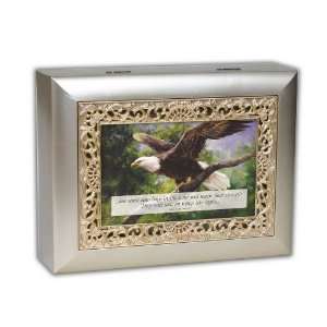   Birds Musical Jewelry Box Plays How Great Thou Art