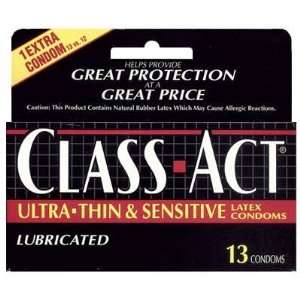  Class Act Ultra Thin Condoms 12 Box: Health & Personal 