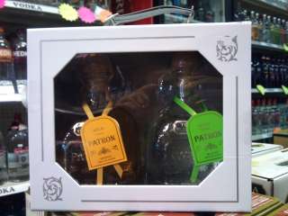 PATRON TEQUILA 750ML GIFT SET SUITCASE W/1 ANEJO AND 1 SILVER  