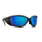 Revision Hellfly Ballistic Sunglasses   Khaki w/ Flame Mirror Lens