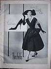 1956 Vintage Christian Dior Black Dress Hat Delman Shoe