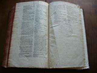 BIBLIA SACRA   TREMELLIUS LATIN BIBLE FOLIO 1603 CALF  
