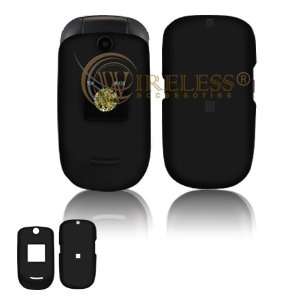  Cricket CAPTR A200 Rubber Snap On Cover Case (Black) Cell 
