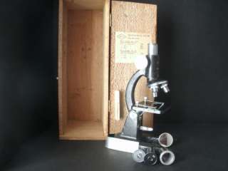 ATCO Microscope 1374 DK w/ Box & Slides  