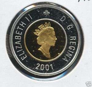 2001 Proof Silver $2 Coin From a Proof Set  