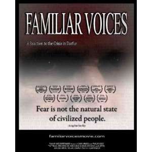  Familiar Voices (2008) 27 x 40 Movie Poster Style A