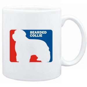    Mug White  Bearded Collie Sports Logo  Dogs: Sports & Outdoors
