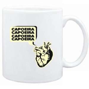  Mug White  Capoeira heart  Sports