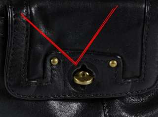 Marc By Marc Jacobs Black Smooth Leather Shoulder Bag Purse Hobo 