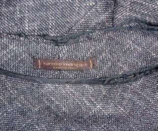 NARCISO RODRIGUEZ Gray Tweed Long w/Slits Skirt 25 W  