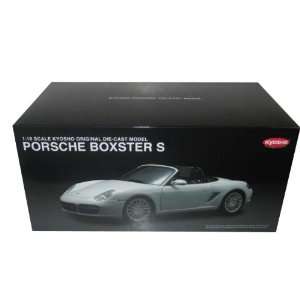   : Porsche Boxster S White 1/18 Kyosho Diecast Model Car: Toys & Games