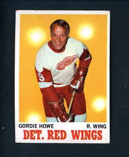 1970 1971 Topps # 29 Gordie Howe Detroit Red Wings  