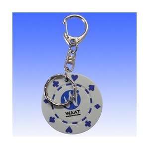  5700A    COMPOSITE CLAY IMPRINTABLE CASINO CHIP KEYCHAIN 
