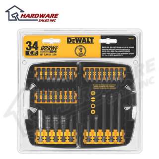 DeWALT DW2153 Impact Ready 34 Piece Screwdriver Bit Kit NEW  