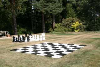 The Giant Chess board consists of 64 plastic tiles that when connected 