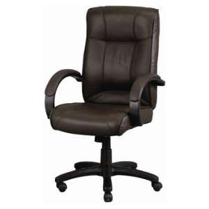   Leather, Brown Leather,Padded Armrest, Office Chair: Office Products