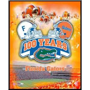 Florida Gators 100 Years of Football Framed Poster Sports 
