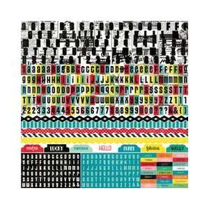  Echo Park   Happy Days Collection   12 x 12 Cardstock 