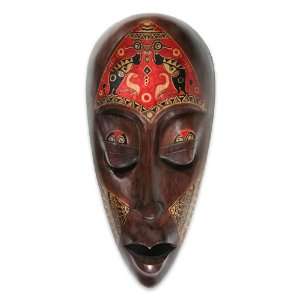  Hand Carved And Painted Lombok Style Mask   Asian Art 