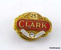 CLARK COMPANY PIN   25 Years Service Vintage Sapphire  