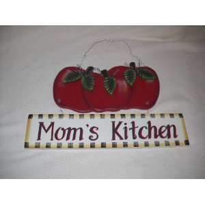   Kitchen Wooden Wall Sign with Apples Country Decor: Home & Kitchen