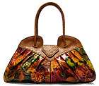 NWT Patricia Nash Large Leather Floral Handbag