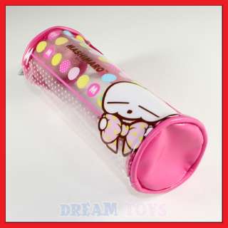 Pink Clear Mashimaro Pencil Case   Pouch Bunny Rabbit  