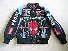 Nascar Spiderman 3 Racing Jacket JH Design Sm Child Size 5 6 #43 
