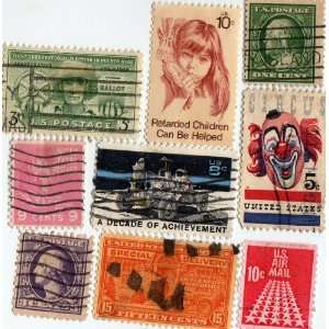  9 Vintage United States Postage Stamps: Everything Else