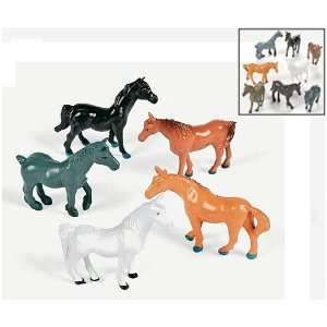  Plastic Horse Barnyard Party Favor Toys & Games