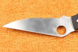 New NAVY Back Lock Part Serrated Folding Knife K631PS  
