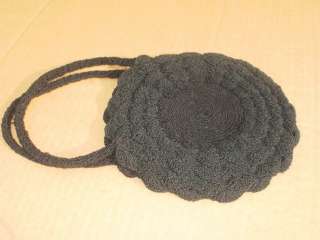 Vintage Small crocheted Evening BagTALONzipper shut  