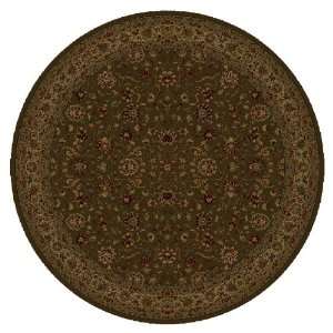  Shaw Living 77 Round Brown Palace Kashan Area Rug 