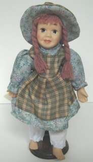 Americana Collection Porcelain Doll Meredith With Pigtails Birth 