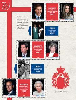 Sierra Leone   Royal Wedding, William, Kate   6 Stamp Sheet   SIE1117H 