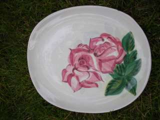 Red Wing Pottery LEXINGTON Pattern Rose Serving Platter  