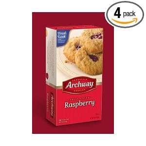 Archway Raspberry Filled Cookies (Pack of 4)  Grocery 