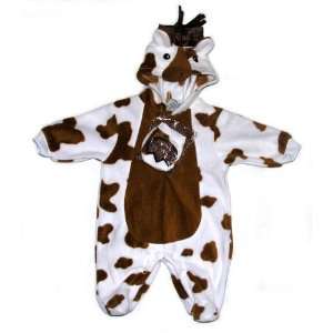   Furry Horse Halloween Costume   White with Brown Spots: Toys & Games