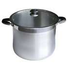   ALPHA Alpha 30 QT Heavy Gage Stainless Steel Stock Pot with Glass Lid