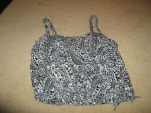 Blouson Just My Size Swim top 19896 Black and White Hard to find sizes 