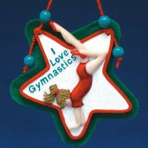  I Love Gymnastics Christmas Ornament 4 #W3136: Home 