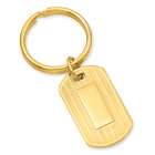 goldia Gold plated Etched Lines Key Ring