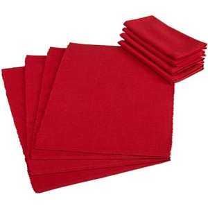  DII Cardinal Red Table Linen Set: Home & Kitchen