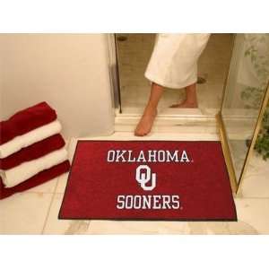Oklahoma OU Sooners All Star Welcome/Bath Mat Rug 34X45:  
