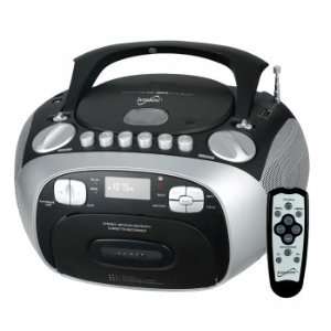 Supersonic MP3/CD Player with USB/AUX Inputs, Cassette Recorder & AM 