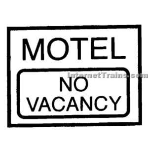   HO/O Scale Neon Like Sign   Motel No Vacancy Toys & Games