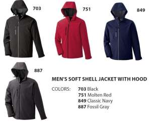 NORTH END™ MENS SOFT SHELL JACKET WITH HOOD  