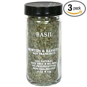 Morton & Basset Basil, 0.4 Ounce (Pack Grocery & Gourmet Food