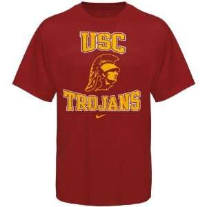  Nike USC Trojans Youth Cardinal Mascot T shirt (Small 
