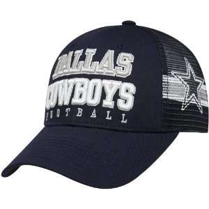 Dallas Cowboys Navy Blue Cerebus Adjustable Hat:  Sports 